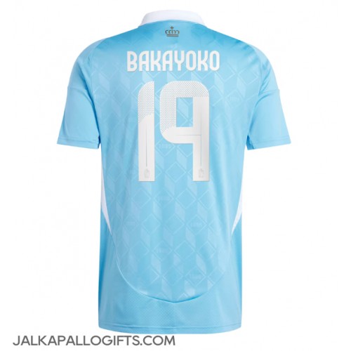 Belgia Johan Bakayoko #19 Vieraspaita EM-Kisat 2024 Lyhythihainen